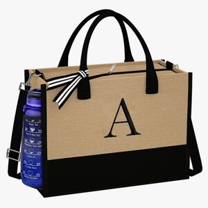 Jute Initial Tote A